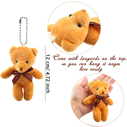 Haconba 72 Packs 47 Inch Mini Teddy Bears Bulk Small Plush Bears Stuffed Animals for DIY Keychain Birthday Christmas Easter Wedding Valentine Party Supplies 18 Colors - Image 4