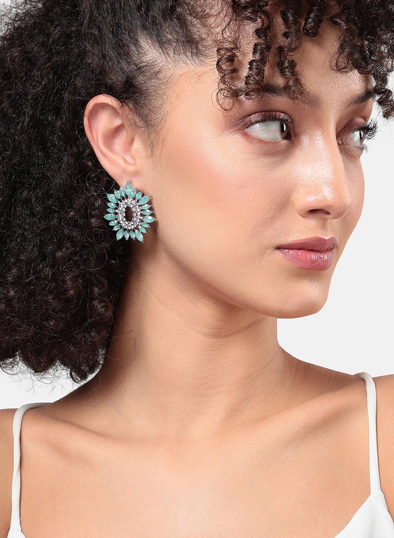 SOHI Forest Tranquility Artificial Stud Earring Jewellery - Image 1