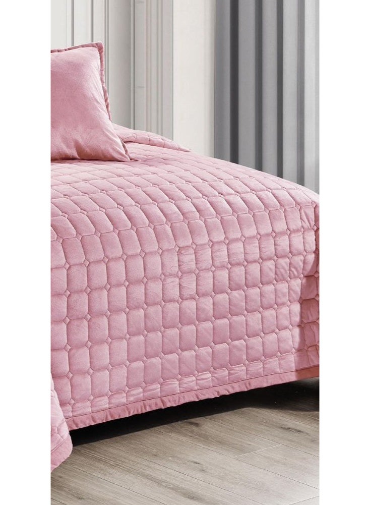 ريد روز مفرش سرير نفر مضغوط من المخمل الناعم ليمنحك الدفئ والراحة مقاس 170 *210 سم - Image 4