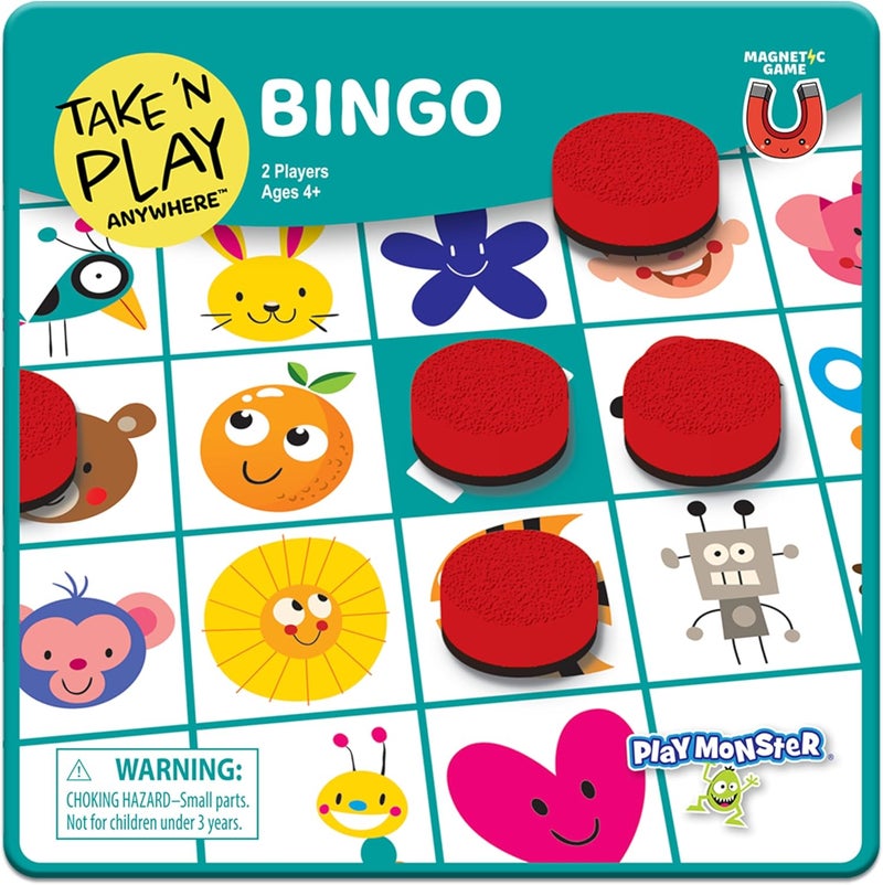 PlayMonster Take N Play Anywhere Bingo - Magnetic Game for Kids Aged 4 and Up - Image 1