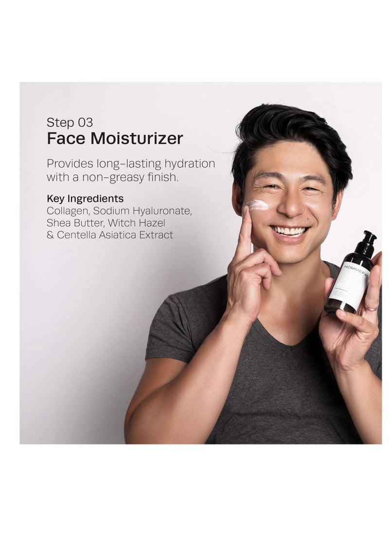 HOMMEFACE - HommeFace Daily Trio Skin Care Set for Men, 3-Step Routine - Image 1