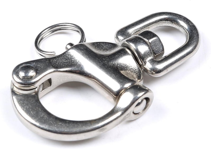 Mxeol Swivel Eye Snap Shackle Quick Release Bail Rigging Sailing Boat Marine Stainless Steel Clip - Image 4
