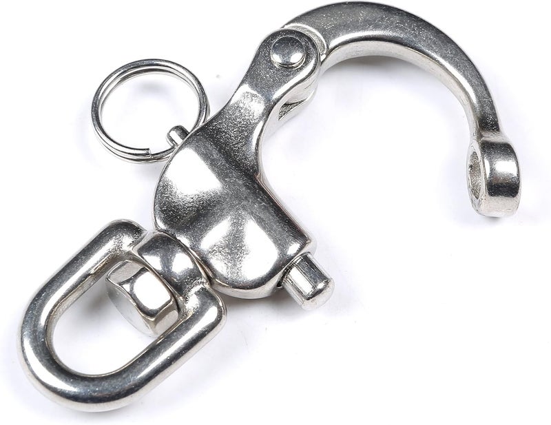 Mxeol Swivel Eye Snap Shackle Quick Release Bail Rigging Sailing Boat Marine Stainless Steel Clip - Image 5