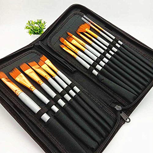 Authentic Store Artist Paint Brush Set for Acrylic Painting, Oil Painting, Modern Art Painting (Silver) - Image 4