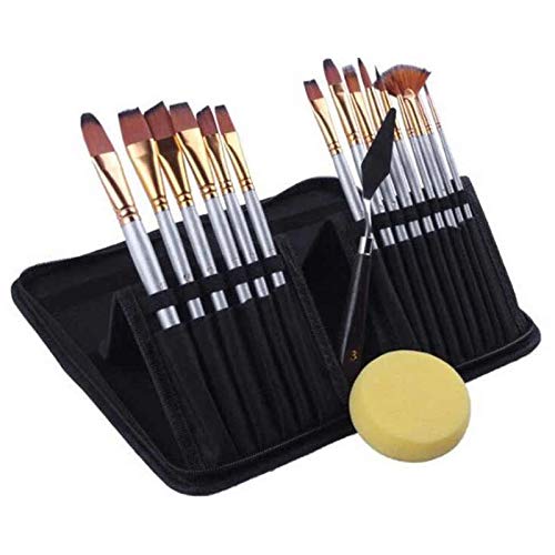 Authentic Store Artist Paint Brush Set for Acrylic Painting, Oil Painting, Modern Art Painting (Silver) - Image 1