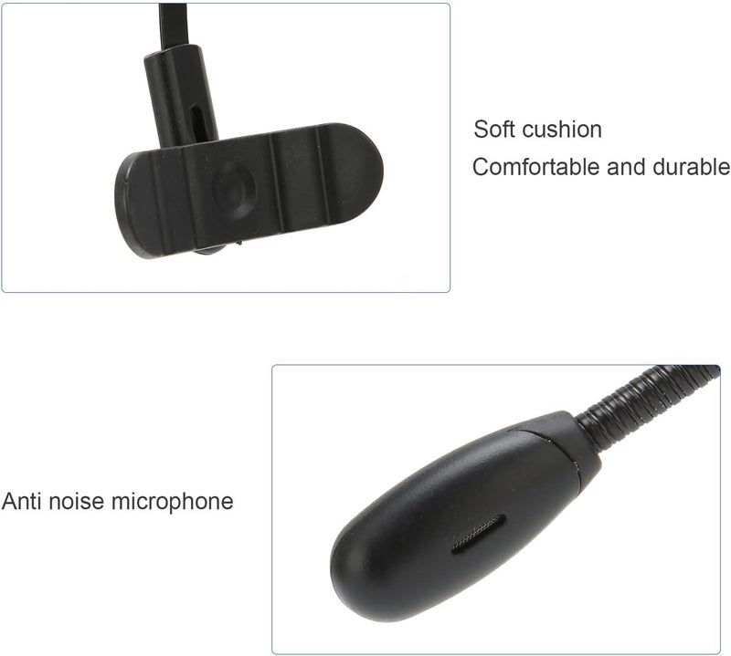 cheekyglo Office Bluetooth Headset with Mic, Bluetooth Trucker Headset, Noise Cancelling Trucker Bluetooth Headset, Support Noise Reduction, for Call Center,Home,Smartphones,PC - Image 4
