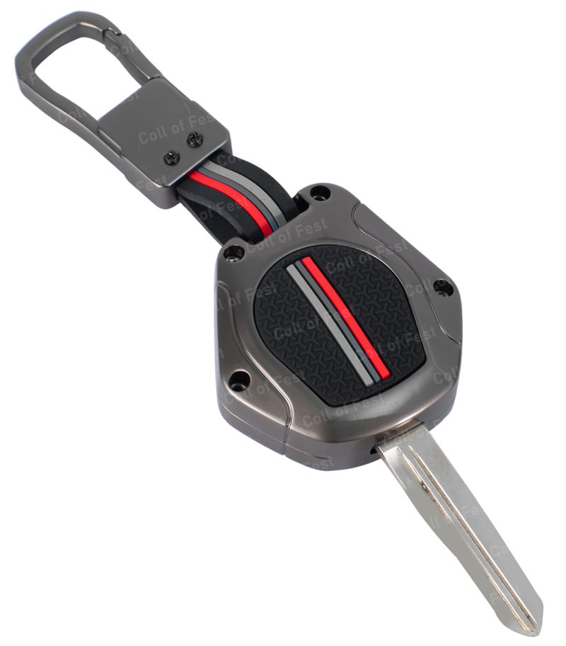 Coll of Fest Coll of Fest Premium Metal Key Cover Compatible for Suzuki Swift | Ertiga | Wagonr | Celerio | Swift Dzire | Alto | Fronx | Brezza | S Presso | Ignis | 2 Button Remote Key Glow in Dark - Image 5