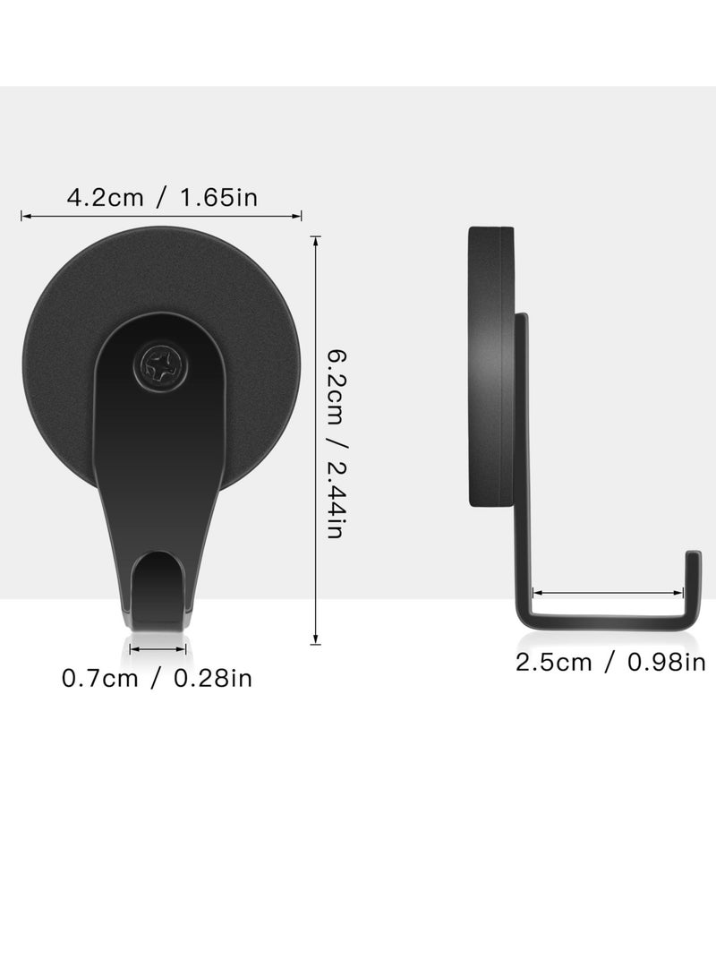 Excefore Magnetic Hooks, 2 Pack Heavy Duty Magnets with Hook for Refrigerator, Heavy Duty Magnet Hook 30LBS, for Metal Doors, Surfaces Outdoor and Towel Coat Umbrella Indoor Hanging - Image 2