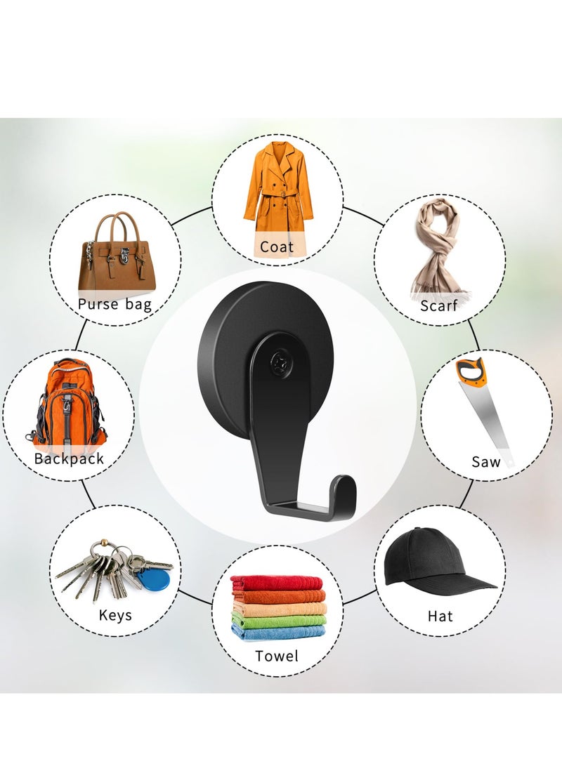 Excefore Magnetic Hooks, 2 Pack Heavy Duty Magnets with Hook for Refrigerator, Heavy Duty Magnet Hook 30LBS, for Metal Doors, Surfaces Outdoor and Towel Coat Umbrella Indoor Hanging - Image 5