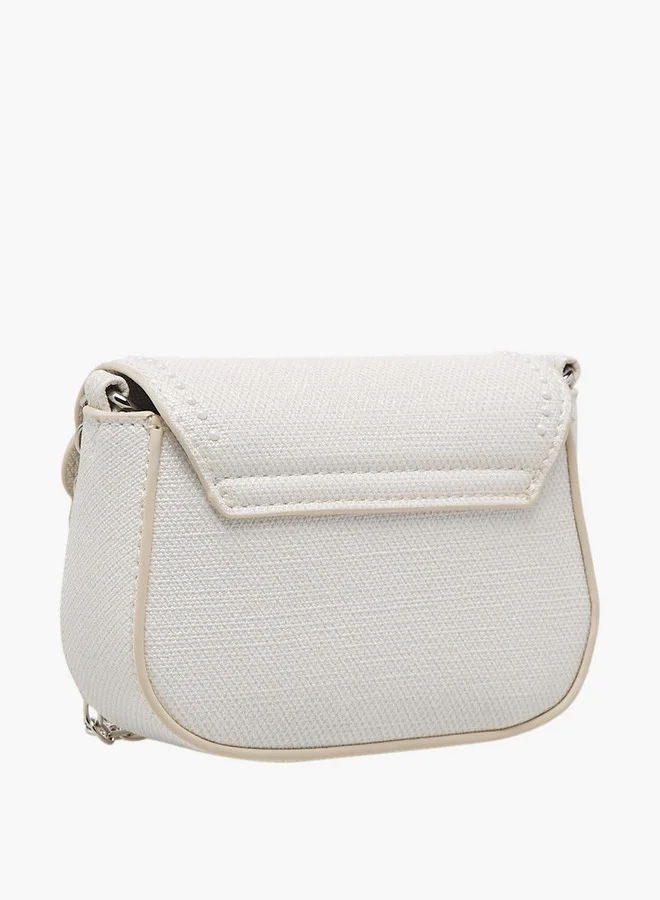 Little Missy  Embroidered Crossbody Bag with Chain Strap Ramadan Collection for Women | Best Price UAE