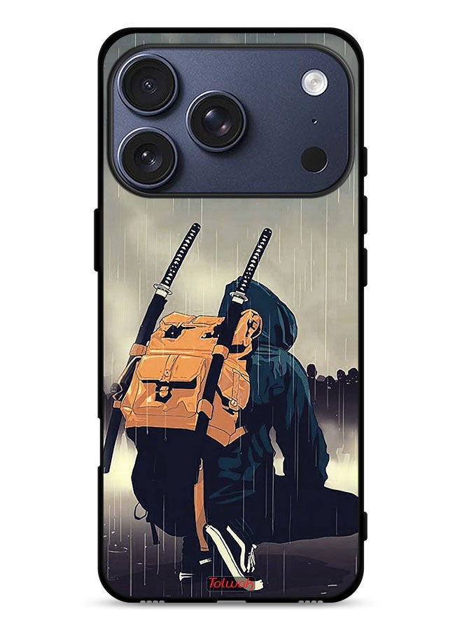 Tolwak Apple iPhone 17 Pro Protective Case Cover Sword Samurai Digital Art - Image 1