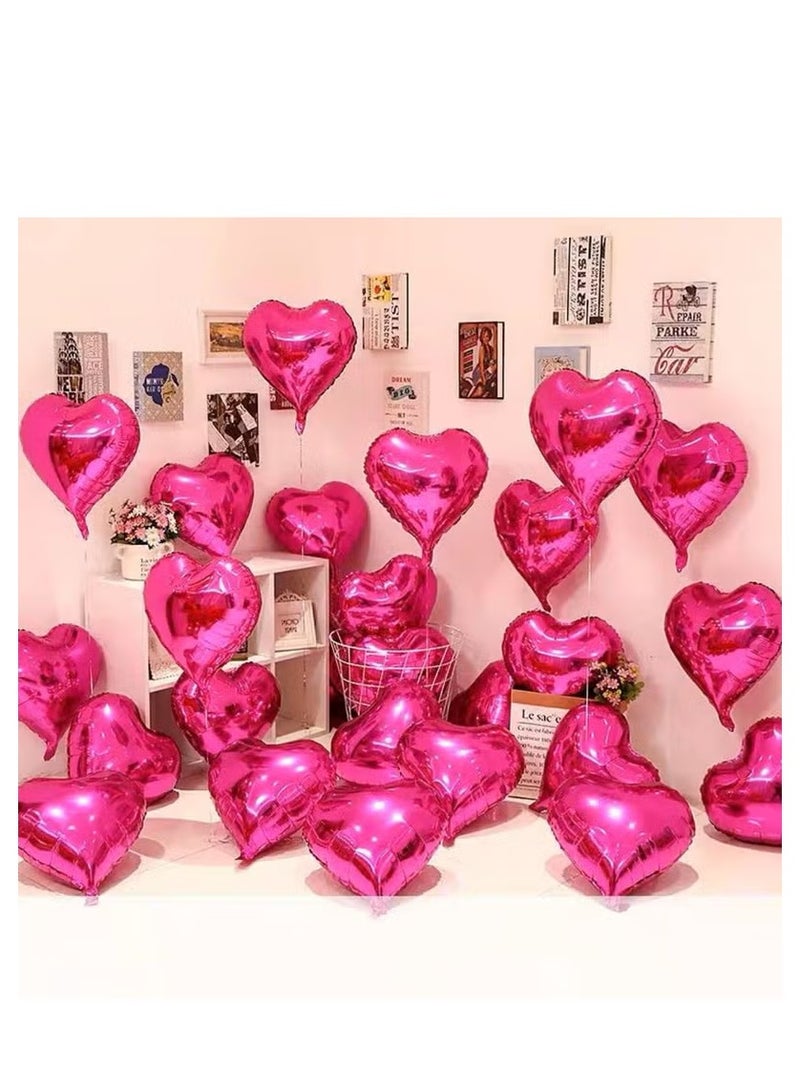 ميكسد 10 قطع 18 بوصة الوردي على شكل قلب احباط بالونات الحب على شكل قلب احباط بالونات