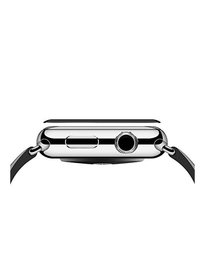 NIBEMINENT 3D Tempered Glass For Apple Watch Series 4 44mm Clear/Black  - Image 5