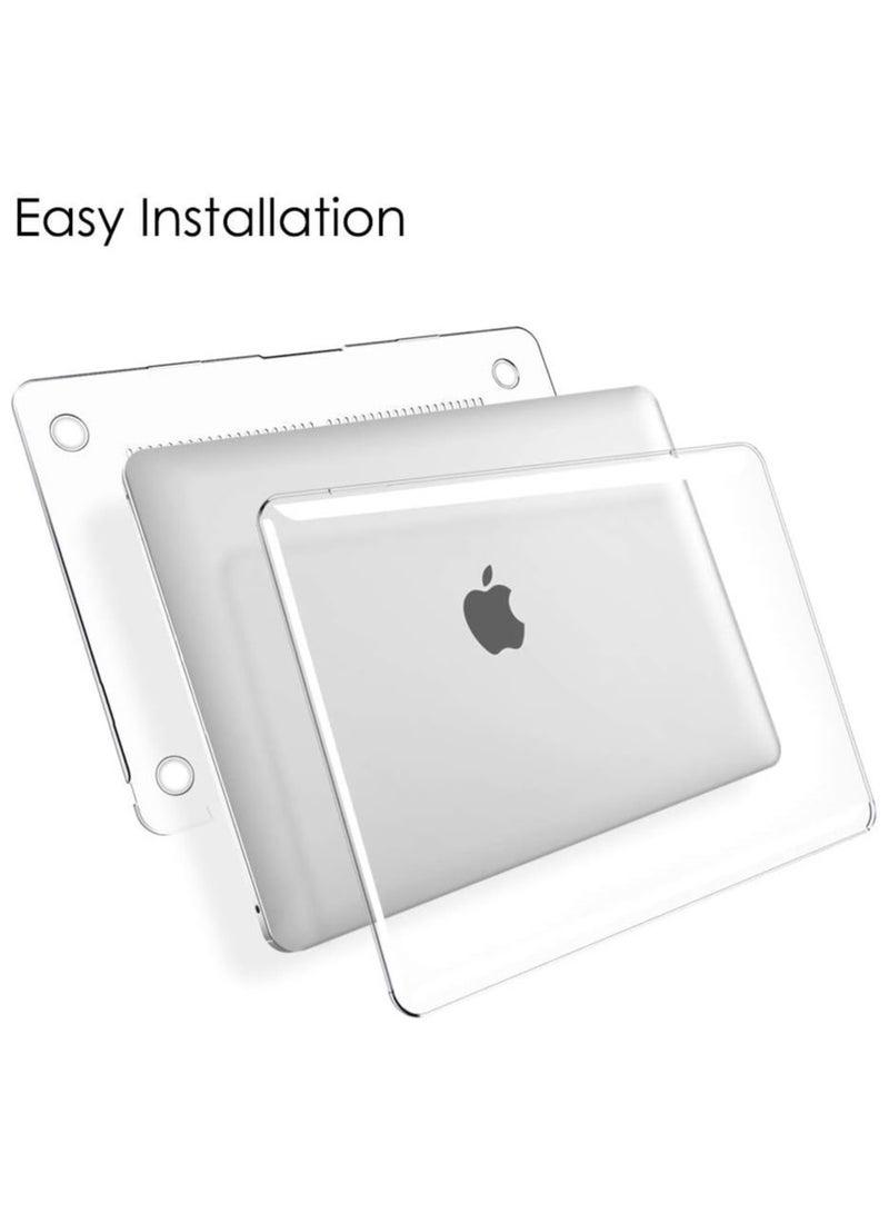 Laptop Case Cover for MacBook Air 13.6 inch 2025-2022 Release A3240 M4 / A3113 M3 / A2681 M2 Chip with Liquid Retina Display & Touch ID Protective Hard Shell Case Cover (Clear) - Image 3