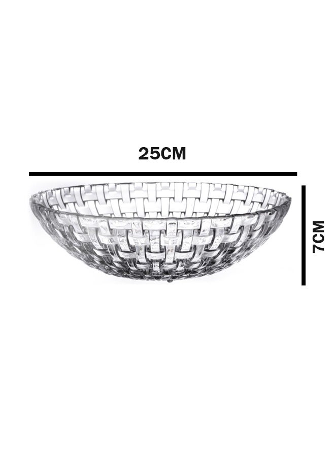Blinkmax Glass Salad Bowl Clear 25cm  - Image 3