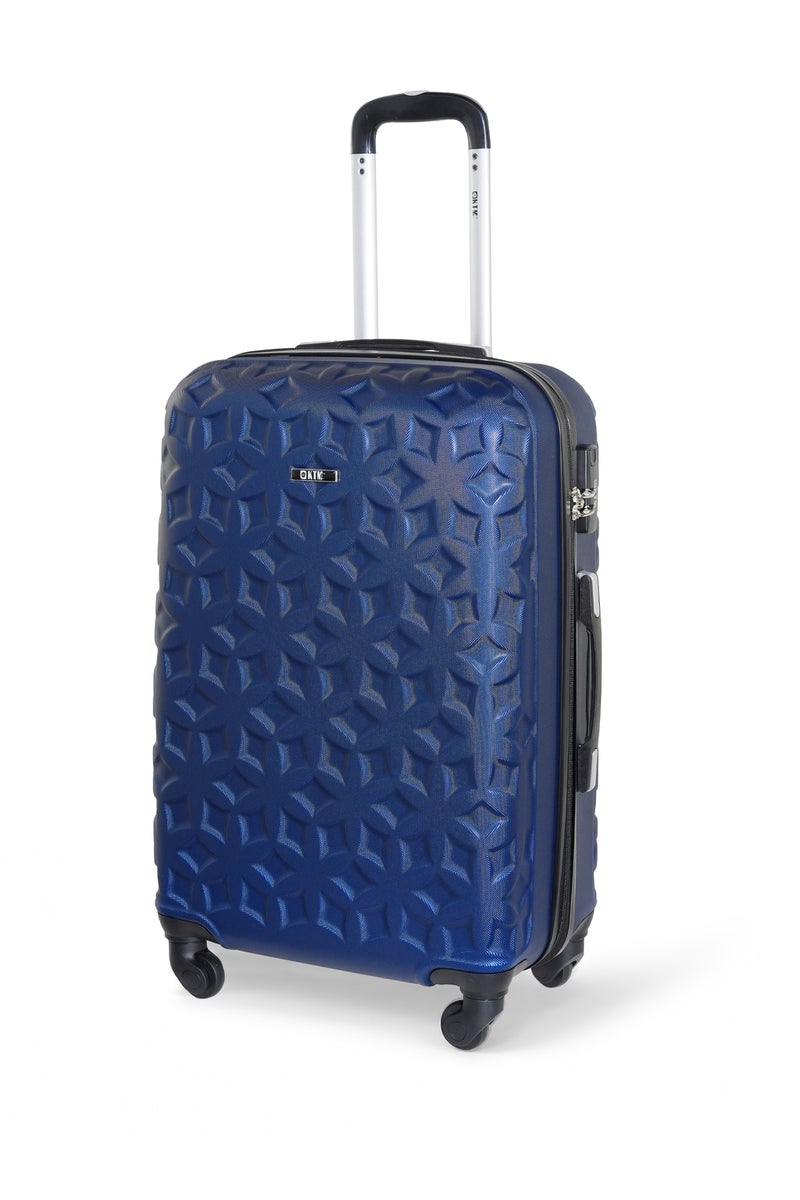 KTMC ABS Luggage 28 inches Checked Suitcases, KTMC-9191 Navy - Image 1