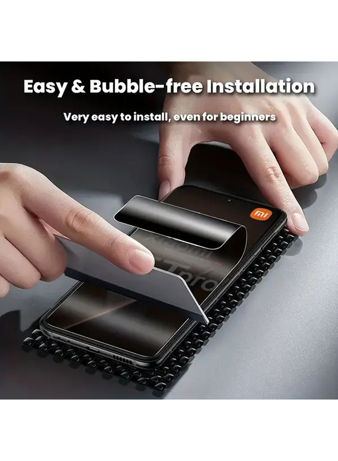 2pcs Privacy Hydrogel Screen Protector Non Tempered Glass Anti Spy Bubble Free for Xiaomi 15T - Image 2