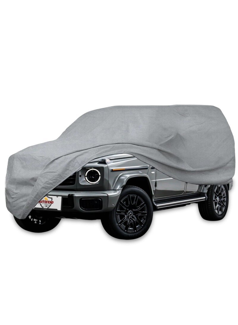 Zipporah All Weather Premium Lightweight 6-Layers Protective Car Cover 210T Compatible for 2019-2025 Mercedes Benz G-Class with Left Driver Side Door Zipper, Security Lock and Mirror Pockets - Image 1