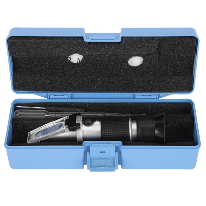 ATC Handheld Brix Refractometer 0-80% Sugar Test Range - Accurate Aluminum Refractometer for Liquid Measurement - Image 1