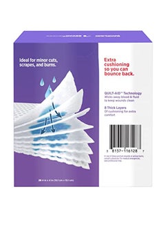 Band Aid Brand Absorbent Cushion Care Sterile Square Gauze Pads For First Aid Protection, Large, 4 in x 4 in - 25 ct  - Image 4