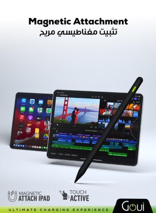 Stylus Pen for iPhone and iPad – Wireless & Type-C Charging, Palm Rejection, Magnetic Attachment, High Precision Writing & Drawing, Compatible with iPad 2018 and Later Black - view 5