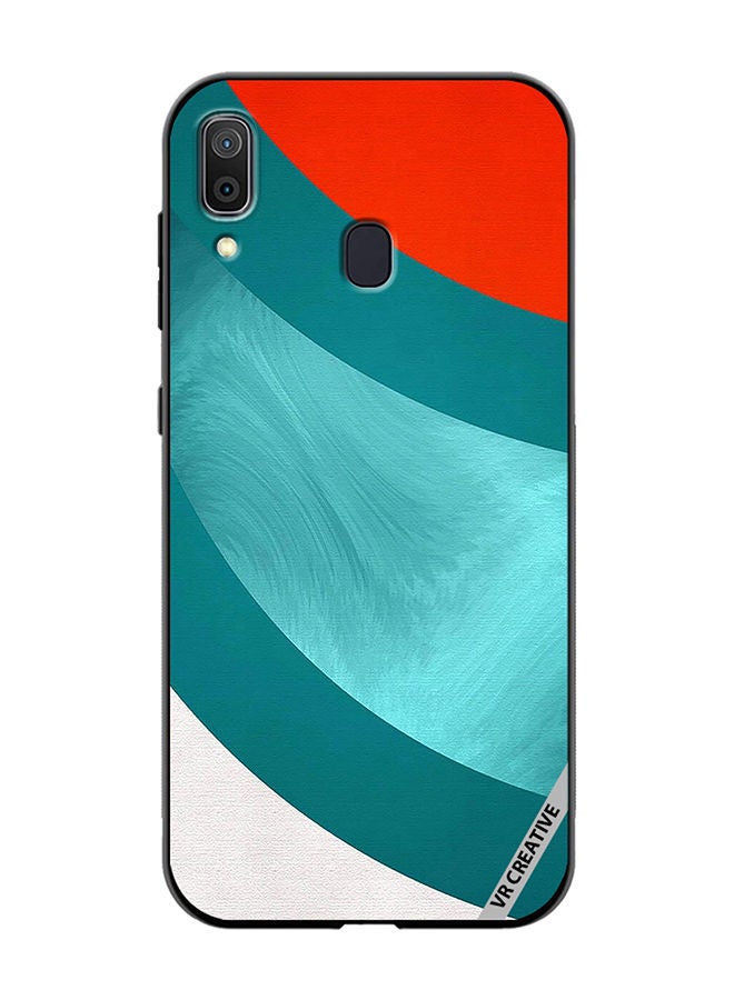VR CREATIVE Protective Case Cover For Samsung Galaxy A30 Abstract Layers Design Multicolour - Image 1
