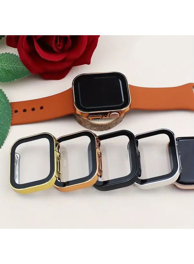 Rose Golden Electroplated Waterproof Case for Apple Watch 44mm - Image 3