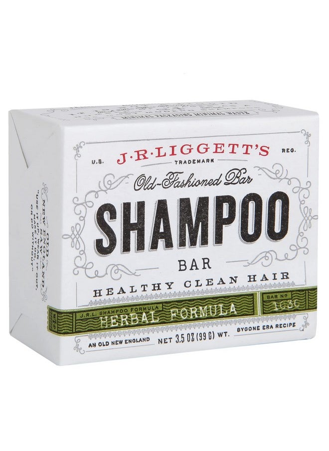J·R·LIGGETT'S All Natural Shampoo Bar Herbal Formula Supports Strong And Healthy Hair Nourish Follicles With Antioxidants & Vitamins Great For Holiday Gifts & Stocking Stuffers 3.5 Ounces  - Image 1
