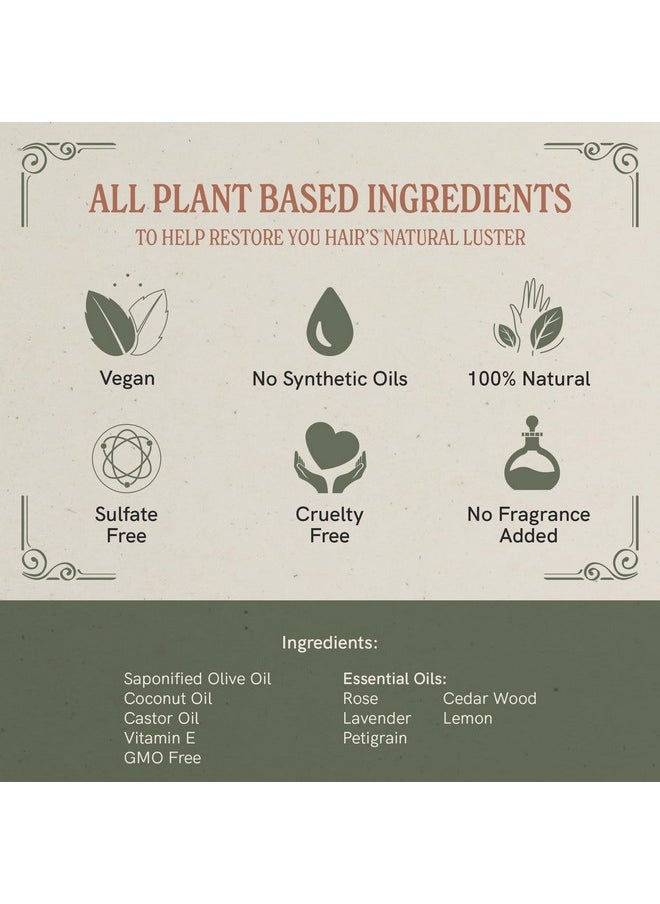 J·R·LIGGETT'S All Natural Shampoo Bar Herbal Formula Supports Strong And Healthy Hair Nourish Follicles With Antioxidants & Vitamins Great For Holiday Gifts & Stocking Stuffers 3.5 Ounces  - Image 3