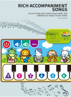 GROIC Kids Musical Mats with Music Sounds with 10 Keys, Musical Toys Toddler Music Piano Keyboard Dance Mat Carpet Touch Playmat Birthday Gift Toys for Baby Girls Boys  - Image 2