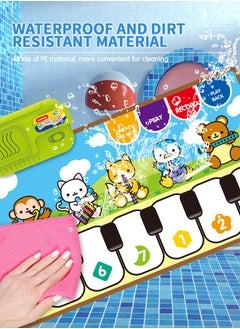 GROIC Kids Musical Mats with Music Sounds with 10 Keys, Musical Toys Toddler Music Piano Keyboard Dance Mat Carpet Touch Playmat Birthday Gift Toys for Baby Girls Boys  - Image 3