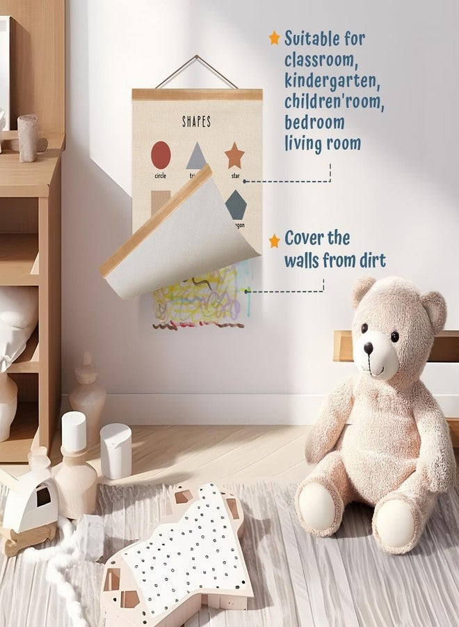 ZTGDA Shapes Educational Wall Art, Toddler Learning Posters, Shapes Learning Poster Hanger Frame Wall Decor for Classroom Nursery Playroom Preschool Decor (12x16inch) - Image 3