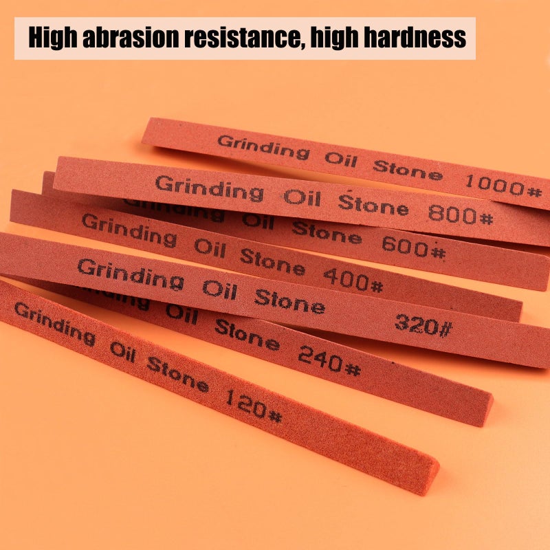 CBRIGHT Sharpening Stone Set,16pcs Triangle Sanding Sticks Knife Whetstone Set White Corundum Oil Stone for Knife,Most Bladed&Moldel-120#,240#,320#, 400#,600#,800#,1000#,1200# - Image 4