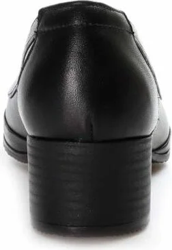 فاست ستيب Leather Women's Thick Heeled Shoes 889ZA5156
