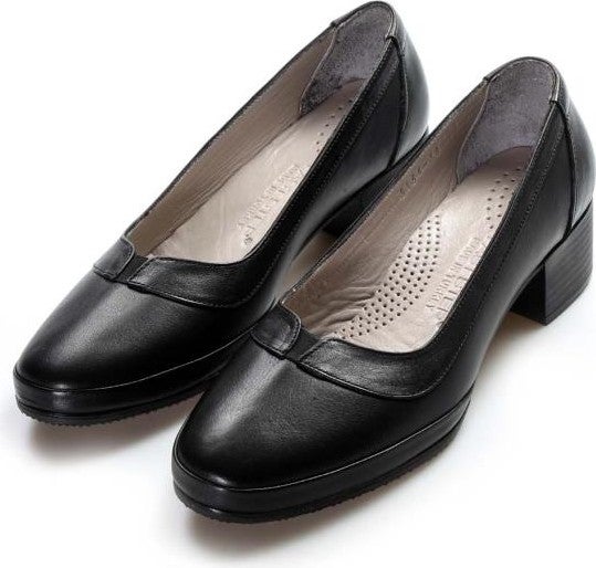 Fast Step Leather Women's Thick Heeled Shoes 889ZA5156  - Image 5