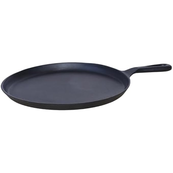 Buckingham PreSeasoned Cast Iron Crepe PanGriddle Diameter 27 Cm For Healthy CookingPremium Quality Black - Image 2