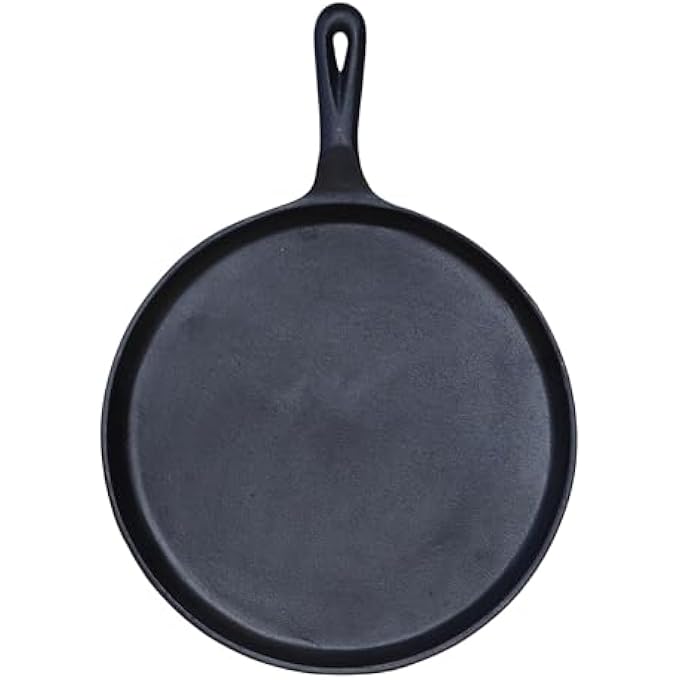 Buckingham PreSeasoned Cast Iron Crepe PanGriddle Diameter 27 Cm For Healthy CookingPremium Quality Black - Image 3