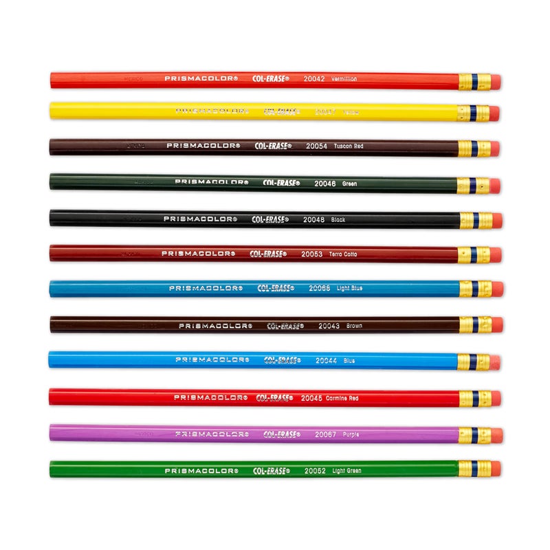 Prismacolor Col-Erase Erasable Colored Pencils, Adult Coloring, 12 Pack - Image 5