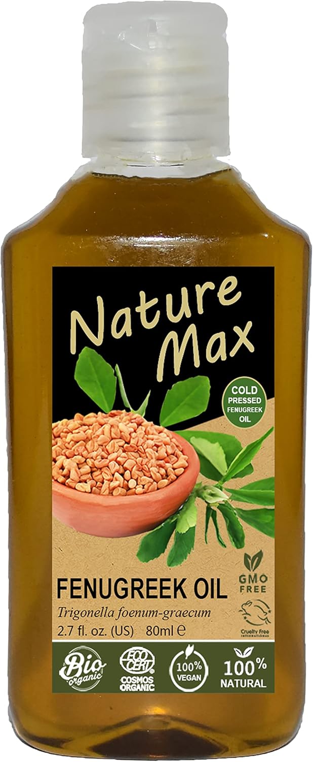 bonballoon Nature Mix Fenugreek Oil Essential Oils Organic Natural Undiluted Pure For Hair Growth Skin Health Care Massage Cold Pressed Premium Quality  270 oz  80 ml    see pictures