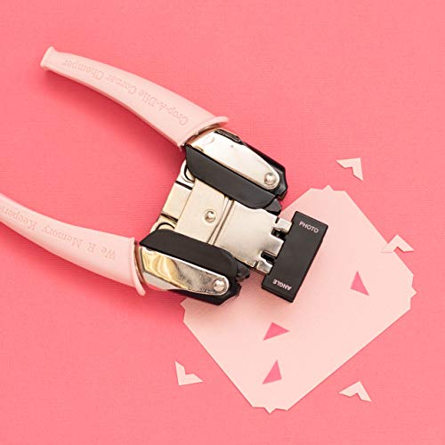 We R Memory Keepers We R Makers Crop-a-dile Corner Chomper Works on Paper, Cardstock, Chipboard, Leather, Plastic, and More, Easy-to-Grip, Angle and Photo Designs, for Scrapbooking, Jornaling, Cardmaking, Arts, Crafts - Image 4