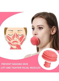 KASTWAVE Jawline Exerciser, Face Neck Jaw Toning Double Chin Reducer, Facial Blowing Exercisers Enhance Firming Lifting Jaw Facial V Shape Lines Define Your Jawline (2 Pack) (Pink)  - Image 4