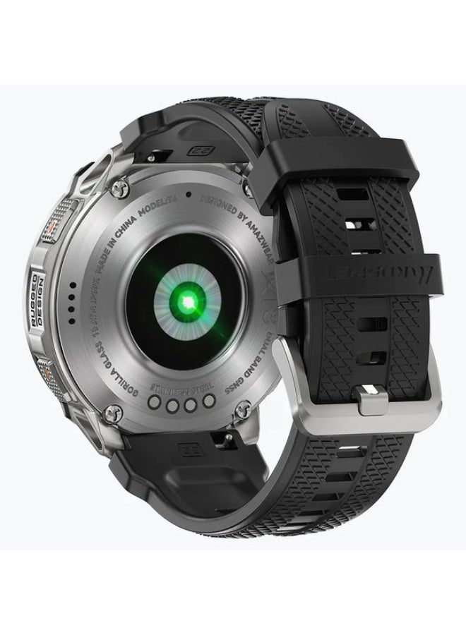 KOSPET ساعة TANK T4 الذكية، شاشة AMOLED 1.43 بوصة - فضية - Image 5