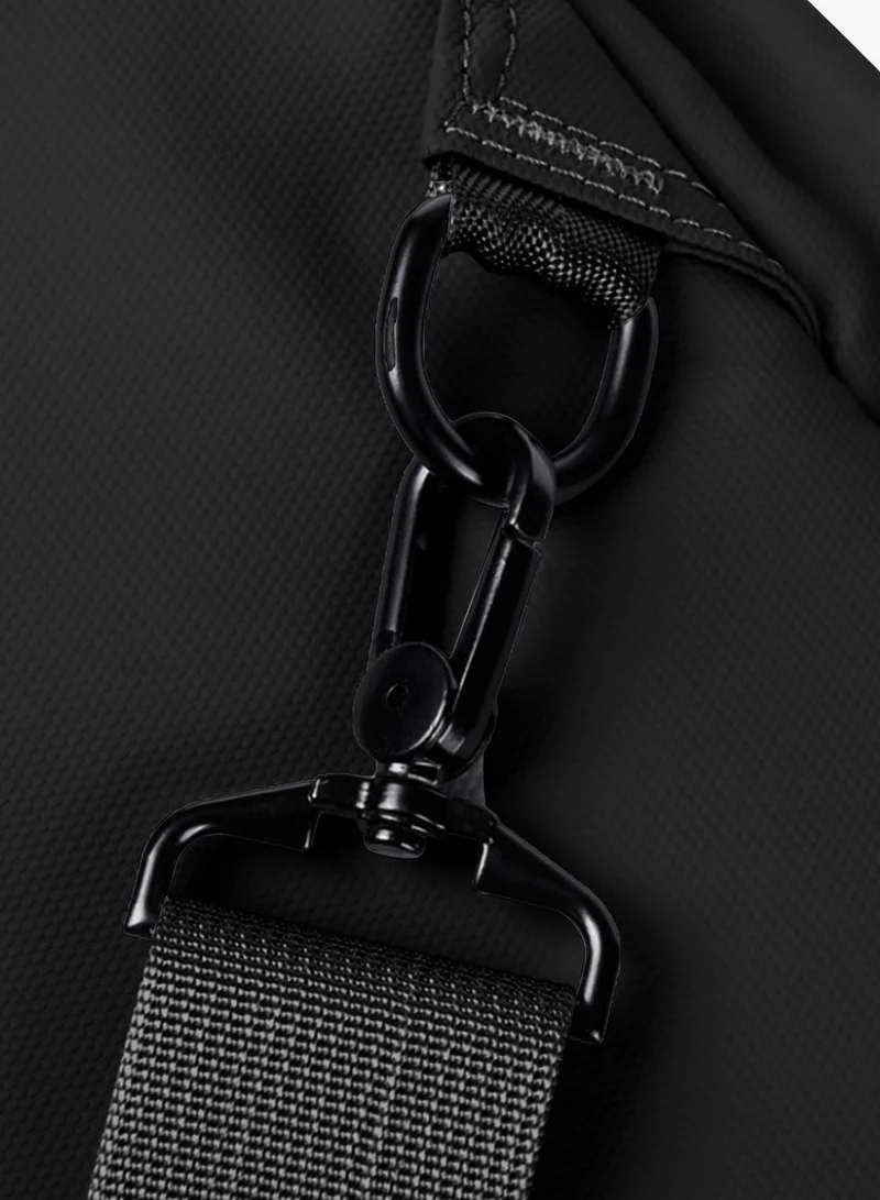 Hike  Premium Unisex Cross-body Bag Water Resistant Anti-Theft Unisex Sling bag with built in USB Port and Headphone Jack for Travel School College Business Shopping, HK8670, Black  | Best Price UAE