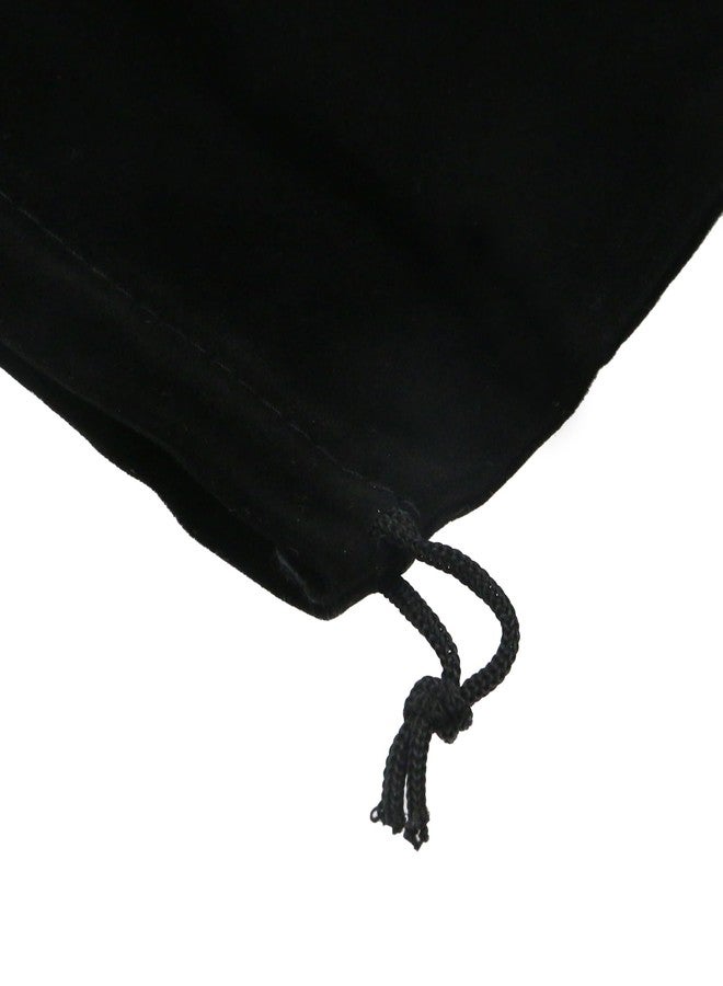 Nicerity 10Pcs Large Velvet Bags with Drawstring 8x10 Inch Cloth Jewelry Pouches for Jewelry, Wedding Favors, Candy Bags (Black) - Image 5