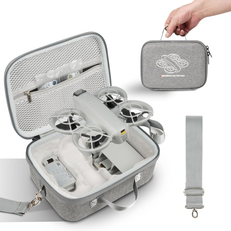 GAGITERVR N2S Neo Combo Hard Carrying Case, Travel Shoulder Bag with Soft Velvet Lining, Portable Protection for DJI Neo Drone, Up to 5 Batteries, Charging Hub & Accessories, Ideal for Trip & Storage - Image 1