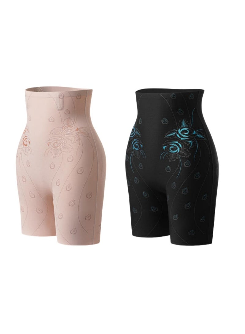 KUYING High Waisted Anti Glare Postpartum Waist Cinching And Hip Lifting Safety Pants For Body Shaping Set Of 2 - Image 1