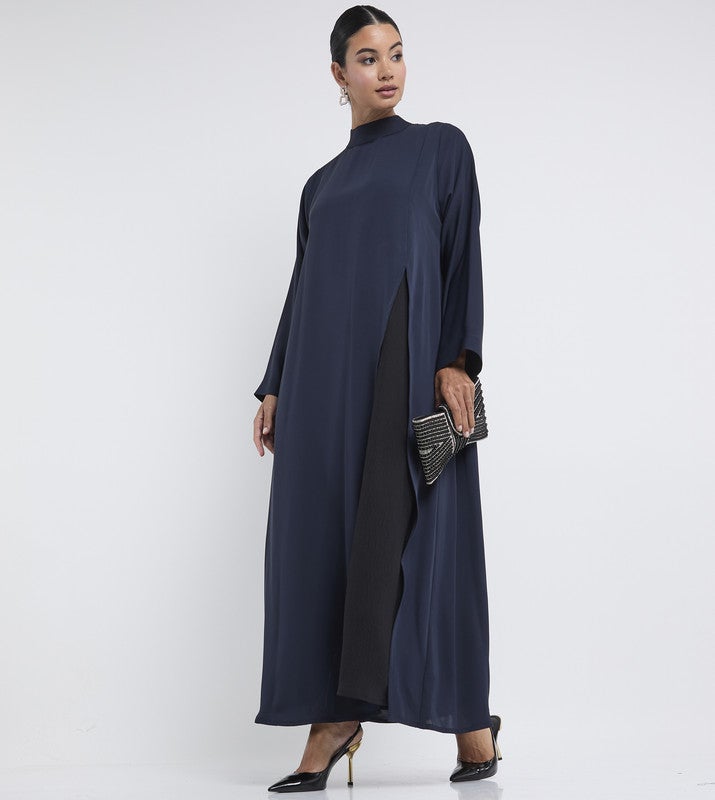 ROZA Stylish Abaya with front zipper - Image 4