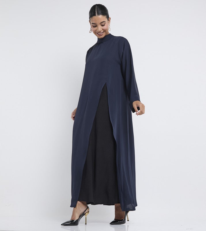 ROZA Stylish Abaya with front zipper - Image 2