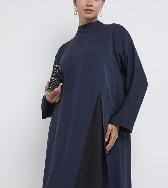 ROZA Stylish Abaya with front zipper - Image 3