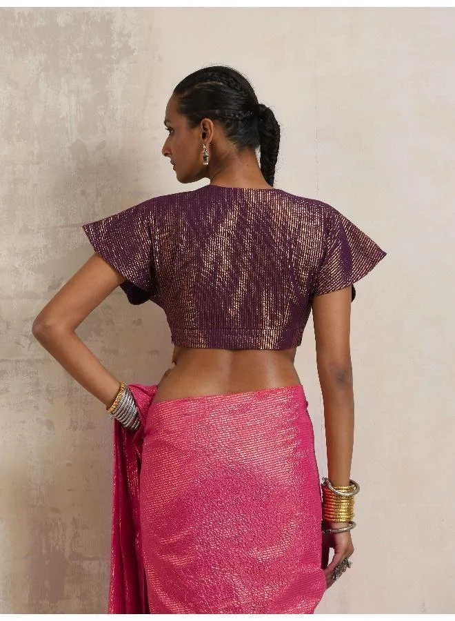 ترو برونز trueBrowns Purple Gold Lurex Blouse